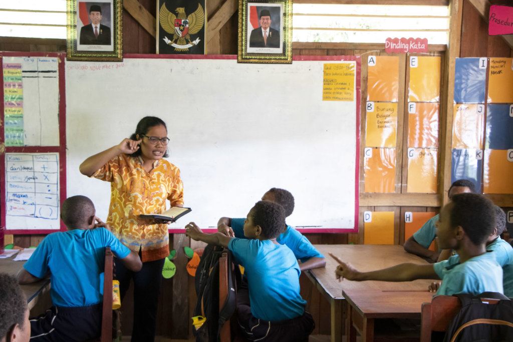 MAF aircraft bring teachers isolated mountain villages so children can learn.