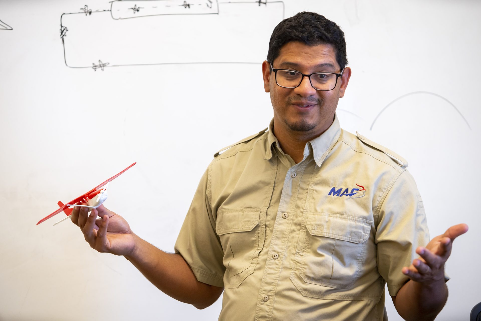 aviation ground class at Mission Aviation Fellowship headquarters in Nampa, Idaho