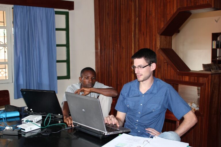 Mission Aviation Fellowship Learning Technologies working in the Congo