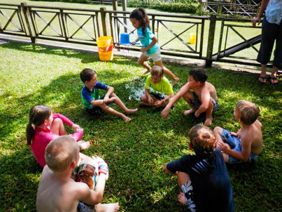 Cool off on Water Games Day by playing Dribble, Dribble, Drench.